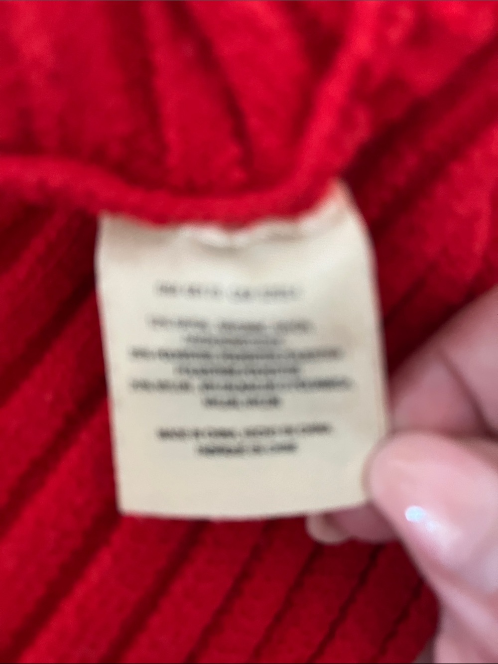 Moth Red Ribbed Cowl Neck Sweater - Picture 4 of 4